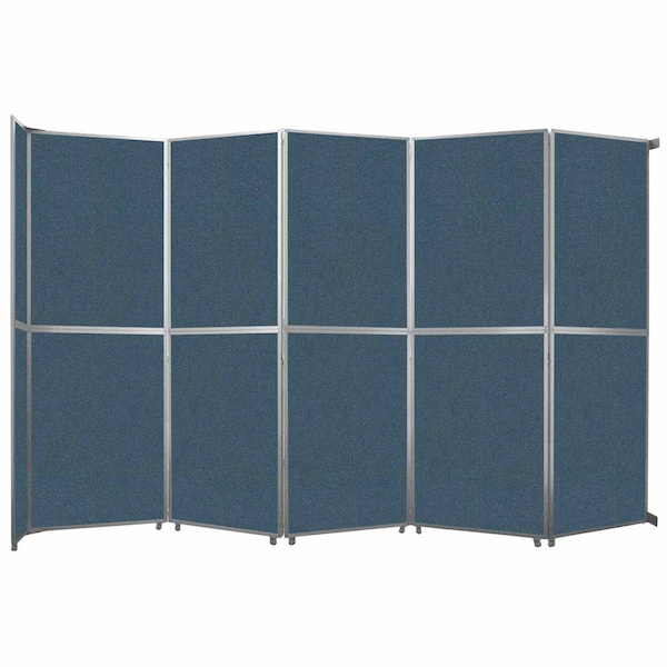 Operable Wall Folding Room Divider 19'6" x 12'3" Caribbean Fabric